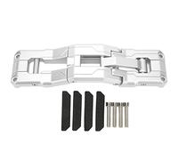 DOOR HINGE STEP ALUMINIUM ALLOY FOOT PEDAL REPLACEMENT STRONG CAPACITY CLIMB ROOF LUGGAGE FOR JK JKU JL JLU 2007-2021 (Silver)