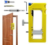 Door Hinge Template Kit for Router | Door Hinge Router Template with Non-Slip Pads, Removable Inserts | No Hammer/Chisel Needed, Stable Door Hinge Jig for 3-5inch Length, 1/4-5/8inch Thickness