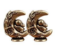 Door Hinge Topper, 2 Pieces Bunny, Magnetic Brass Decor, Animal Hinge Accessory, Cabinet Shelf Closet Bedroom Living Room Farmhouse Entryway Home Furniture Daily Decoration Style Gift Fun