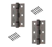 Door Hinges 3 inch Bronze Ball Bearing Butt Hinges Grade 7 Steel Door Hinge for Wooden Doors 2 Pack