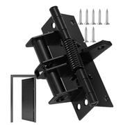 Door Hinges | Auto Closing Door Hinges, 4 Inch Spring Loaded Closer Adjustable for Invisible and Garage