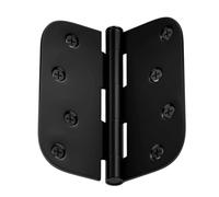 Door Hinges Black Matte,4x4-inch Iron Gate Replacement Hardware - Residential Door Hinges with Screws - for Indoor, Outdoor, House, Apartment, Bedroom, Kitchen, Bathroom, Garden, Backyard