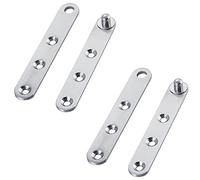 Door Hinges Door Pivot Hinge - 2 Pairs 360 Degree Rotating Stainless Steel Hidden Up Down Shaft Swivel Core Shift Furniture Revolving Door Pivot Hinge for Cabinet Door Shoe Cabinet Door