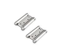 Door hinges heavy duty，door hinges，2-Way Door Hinge 304 Stainless Steel Swing Door Hinges 3 Inch 4 Inch Adjustable Self-Closing Double Action Spring Hinge with Screws for Cafe Bar Wooden Door (2 Pack)