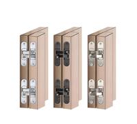 Door Hinges Hidden Cross Hinge Invisible Door Three-Dimensional Adjustable Flat Folding Wooden(Small Right 2)