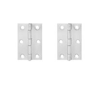 Door Hinges Hinge 2pcs Stainless Steel 270 Degree Folding Black Small Hinges Cabinet Door for Kitchen Cupboard Wooden Box Furniture for Outdoor Doors(Silver 63.2mm 2pcs)