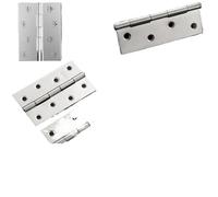 Door Hinges Hinges 1-4 Inch Universal Door Hinges Connector Stainless Steel Furniture Drawer Cabinet Fitting Hinge Home Doors Hardware Accessories(2.5 Inch,6pcs)