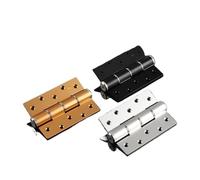 Door Hinges Hydraulic Hinge Invisible Door Self-Closing Closer Silent Damping Buffer Slot-Free E-Type Hinges Hidden(5 inches-Silver)