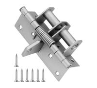 Door Hinges,Interior Door Hinges - Door Closer Positioning,Self Closing Hinges,4 Inch Adjustable Spring Loaded Hinges for and Rear Garage
