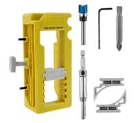 Door Hinges Jig Router Template - Door Lock Installation Kit for Door Hinge 3”-5” Length, Radius 1/4” or 5/8”