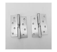 Door Hinges, Soft Close Hinges Stainless Steel Interior Door 3mm 180 Degree Silver(Silverx2)