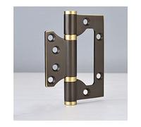 Door Hinges, Soft Close Self Closing Door Hinges 180 Degree 3mm Copper with 2 Ball Bearings Multicolor(Cx1)