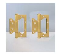 Door Hinges, Soft Close Self Closing Door Hinges 180 Degree 3mm Copper with 2 Ball Bearings Multicolor(Ax2)