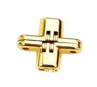 Door Hinges, Soft Close Self Closing Door Hinges for Swinging Doors Zinc Alloy Gold Door Hardware