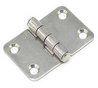 Door Hinges,Stainless Steel Self Closing Reversible Hinge Cabinet Accessory 304 Flat Open Folding 180 Degree Load-Bearing Equipment(46 * 35mm)