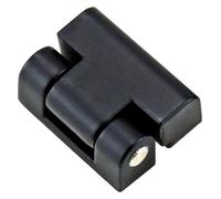 Door Hinges,Stainless Steel Self Closing Reversible Hinge Stop Distribution Box Cabinet Damping Torque Zinc Alloy(Black,30 * 22MM)