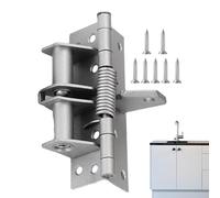 Door Hinges - Steel Adjustable Self-Closing Spring Hinges, Positioning Hardware | 4 Inch Left Right Hand Door Mounting Accessories Durable Metal Construction Easy Install Smooth Closing Reliable