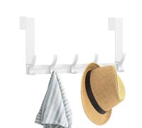 Door Hook - Behind the Door Organizer, Door Hooks | Aluminum Metal Towel Rack, Rust Resistant on Door Hook, Door Organizer Holder for Bedroom