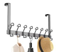 Door Hooks, Bath Towel Rack - Heavy Duty Towel Rack for Bathroom Organizer, Space-Saving Holder with Rounded Top Design for Living Room, Room, Bathroom