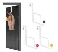 Door Hooks - Over The Door Hooks | 3 X Clothes Of Colorful Round Iron Towel Rail | Behind The Door Storage Shelves, Creative Hat And Scarf Hangers For Chap