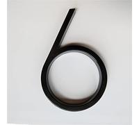 Door House Street Number, 127 Mm Number Letters AB Big Modern Door Alphabet 5 Inch Black(6)