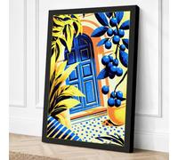 Door in Paradise Tropical Canvas Wall Art Print 18x12 Inch | Ready to Hang, Gallery Wrapped, Fade-Resistant Inks, Securely Packaged, UK Made