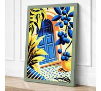 Door in Paradise Tropical Canvas Wall Art Print 18x12 Inch | Ready to Hang, Gallery Wrapped, Fade-Resistant Inks, Securely Packaged, UK Made