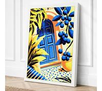 Door in Paradise Tropical Canvas Wall Art Print 24x16 Inch | Ready to Hang, Gallery Wrapped, Fade-Resistant Inks, Securely Packaged, UK Made