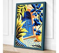 Door in Paradise Tropical Canvas Wall Art Print 36x24 Inch | Ready to Hang, Gallery Wrapped, Fade-Resistant Inks, Securely Packaged, UK Made