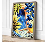 Door in Paradise Tropical Canvas Wall Art Print 36x24 Inch | Ready to Hang, Gallery Wrapped, Fade-Resistant Inks, Securely Packaged, UK Made