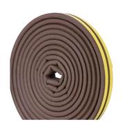 Door Insulation Seal Strip Tape Self-Adhesive Acoustic Rubber Foam Weatherstrip Window Sound Draft Stopper Weather Strip(Black,10M_D)