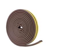 Door Insulation Seal Strip Tape Self-Adhesive Acoustic Rubber Foam Weatherstrip Window Sound Draft Stopper Weather Strip(Brown,10M_Style I)