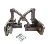 Door Invisible Hinge - 304 Stainless Steel Standard Size | Hidden Hinge, Door Pivot | Heavy Duty Concealed Hinges for Stone Doors, Pipe Well Indoor Outdoor Installation