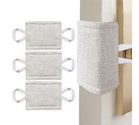 Door Jammer - 5.5 Inch Door Closer Silent Light Loan Silent 3pcs/set Linen Padded Carrying Cushion | Portable Silent Door Closer Cushion to Reduce Door Closing
