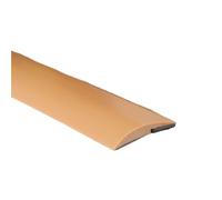 Door Joint Fit Flooring Seam Edge Trim, Protective Floor Mat Flat Button Strip for Home Threshold Carpet 1pc(Brown)