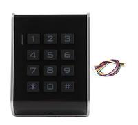 Door Keypad Access Control System 125KHz RFID Password Entry Card Reader Wiegand26 Controller for Home Office Security ABS Black 95x73x20mm
