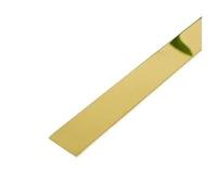 Door Kick Plate,Metal Trim 3.0M Stainless Steel Flat Decorative Line Self-Adhesive Furniture Wall Sticker for Ceiling Edge Strip(Stainless Steel -A,1cm)