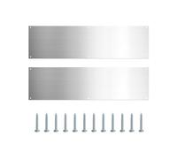 Door Kick Plates - 2pcs Stainless Steel Kickplate Door Protection | Kickplates for Exterior Doors | Door Protector Plate | Metal Kick Plate for Doors Decor, Avoid The Door from Kicking