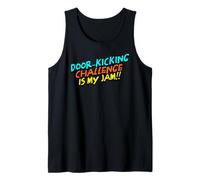 Door-Kicking Challenge Viral Social Media Meme Gen Z Funny Tank Top