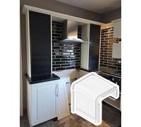 Door KitRoll Up Sliding Cabinet Door with Handle & Track for Kitchen 27x20in (69x51cm) Solut