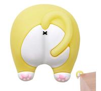 Door Knob Bumper - 19g Adhesive Wall Protector, Cartoon Handle Guard, Door impacts Buffer, Study Room Protector, Toilet Wall Guard, Soft Shock Absorber for Protecting Walls During Doors Opening