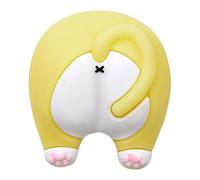 Door Knob Bumper, Door Stop Wall Protector - 3X Cartoon Cat Butt Door Knob Bumper Adhesive - Learning, Reading, Noise Reducing Door Bumper, Wall Protector for Toilet, Study