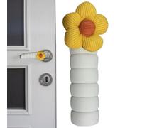 Door Knob Cover Soft Floral Cushion Barrier Safety Doorknob Guard Panel Adjustable Childproof Security Padding Sleeve Door Handle Protector Anti Cold Shield Indoor Living Room Entry