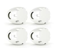 Door Knob Covers Child Proof 4-Pack Hard-to-Remove Baby Safety Locks Reusable Door Handle Protectors Easy Grip No Tools Required (White)