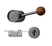Door Knob - Keyless Mute Privacy Lever | Interior Locking Door Knobs,for Bathroom Bedroom Left Right Room Home Indoor Entry Garage Security