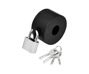 Door Knob Lock - Security Door Knob, Protective Handle Shield, Stainless Keyhole Block Cover | Anti Tamper Access Guard Cover, Household Entry Safety Protector Use for Bedroom Kitchen Bathroom Garage