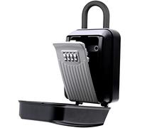 Door Knob Mounted Key Storage Security Lock Box,4 Digit Combination Lock Box,Hanging Key Safe Box for Indoor&Outdoor,to Share and Secure Keys for Home,Office,Garage etc[Internal Size:9.8*7.8*4.0cm]