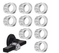 Door Knob Stopper - 9X Transparent Wall Protectors from Door Knobs | Silent Rear Blocker Shock Guard Invisible Suction Buffer for Home Bedroom