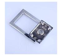 Door Knocker 4 Pieces Modern Simple Unfold Install Drop Rings Silver Wooden Chair/Sofa Back Pulls Knobs Chrome Wooden Door Knocker Handles Square