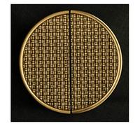 Door Knocker,Door Knockers for Front Door Kitchen Cupboard Brass Door Knobs Semicircle Wardrobe Handles Retro Frunirure Drawer Pulls Bronze 96MM(Bronze 1 Pair)